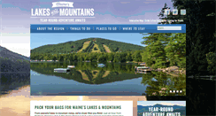 Desktop Screenshot of mainelakesandmountains.com